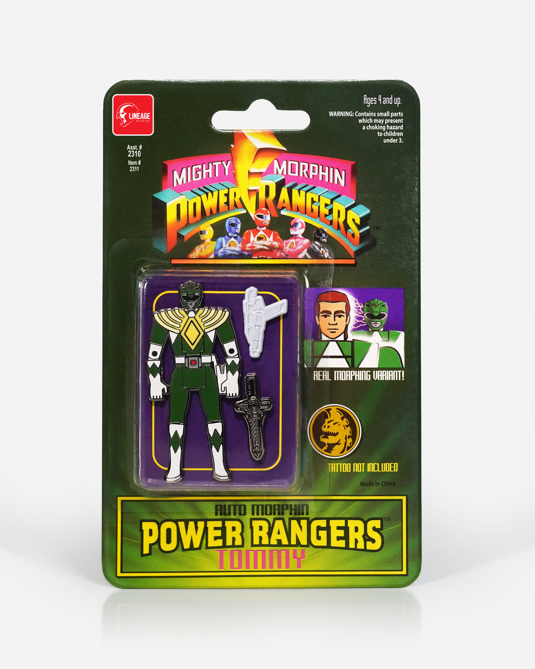 Auto Morphin Tommy Pin Set