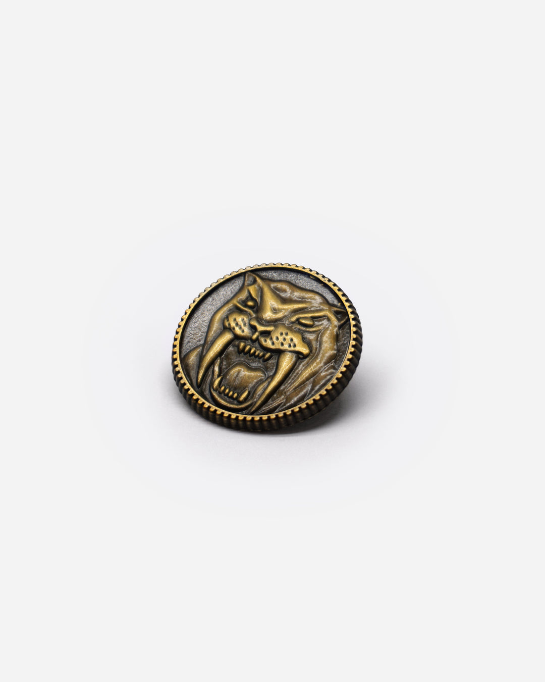 Sabertooth Tiger Power Coin Pin