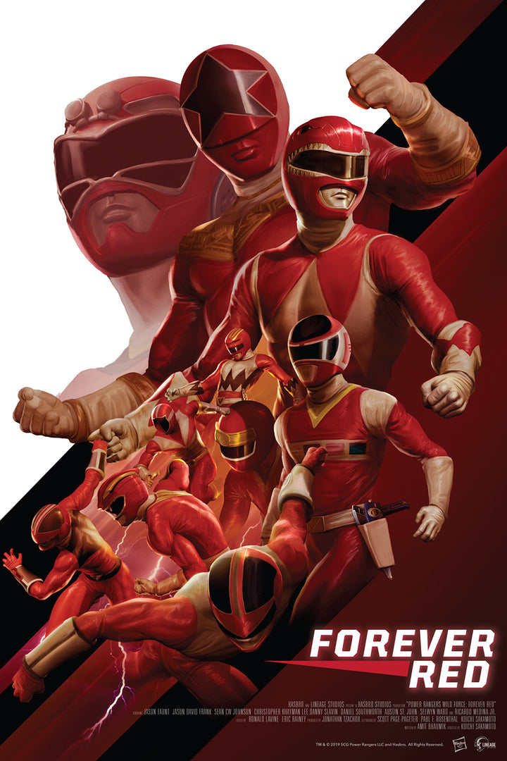 Power Rangers - Forever Red Poster – Lineage Studios