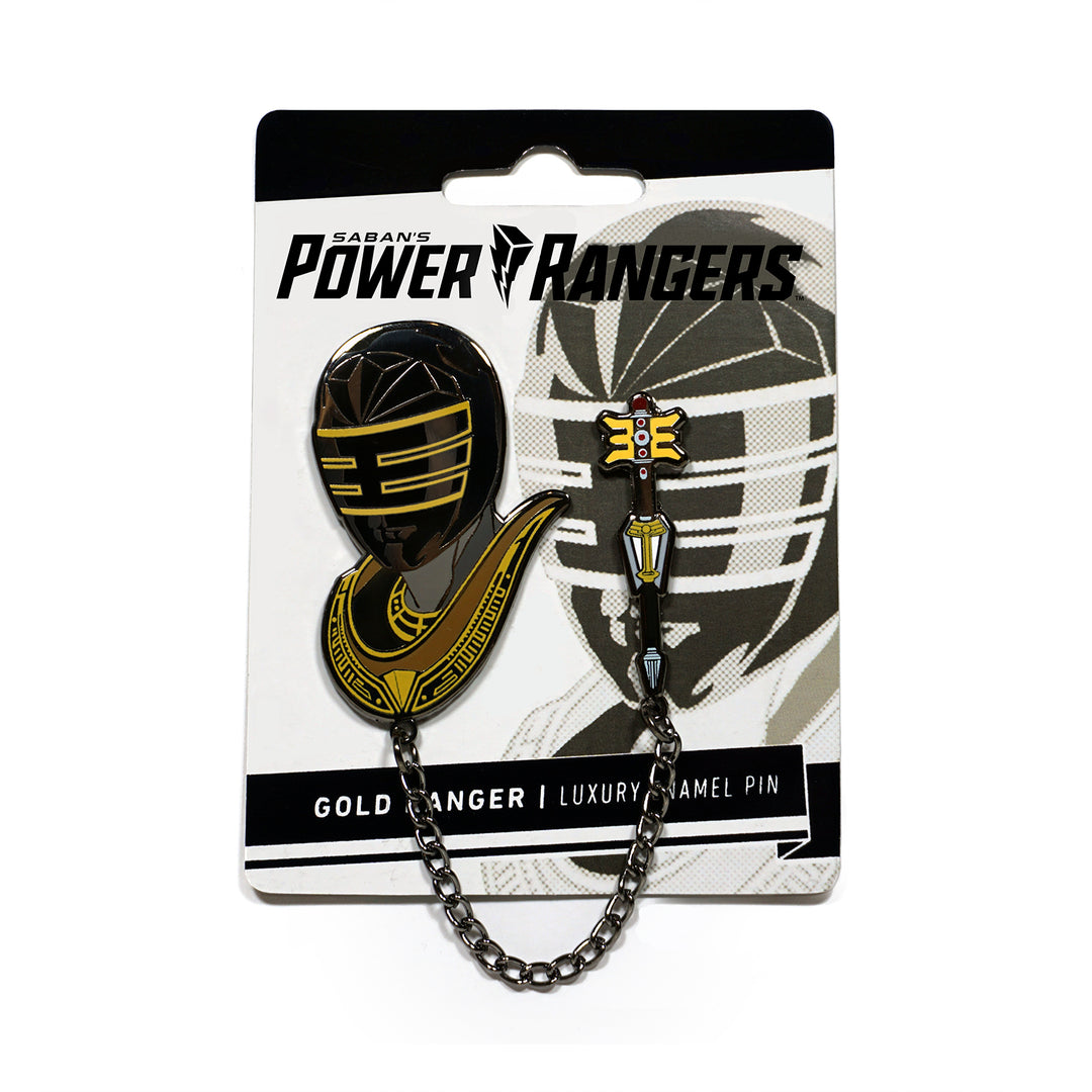 Gold Zeo Ranger Luxury Enamel Pin Set