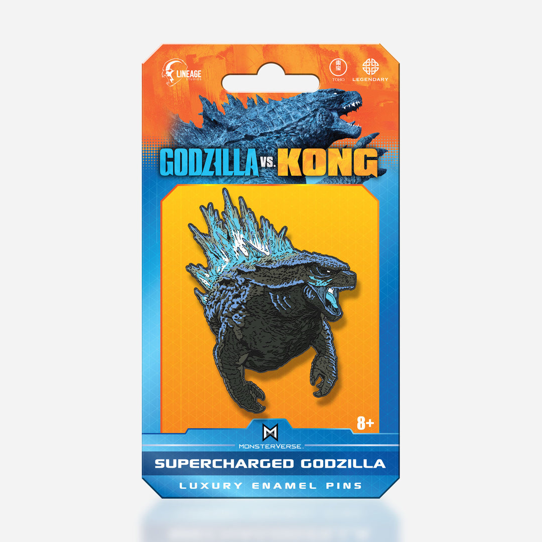 Supercharged Godzilla Luxury Enamel Pin