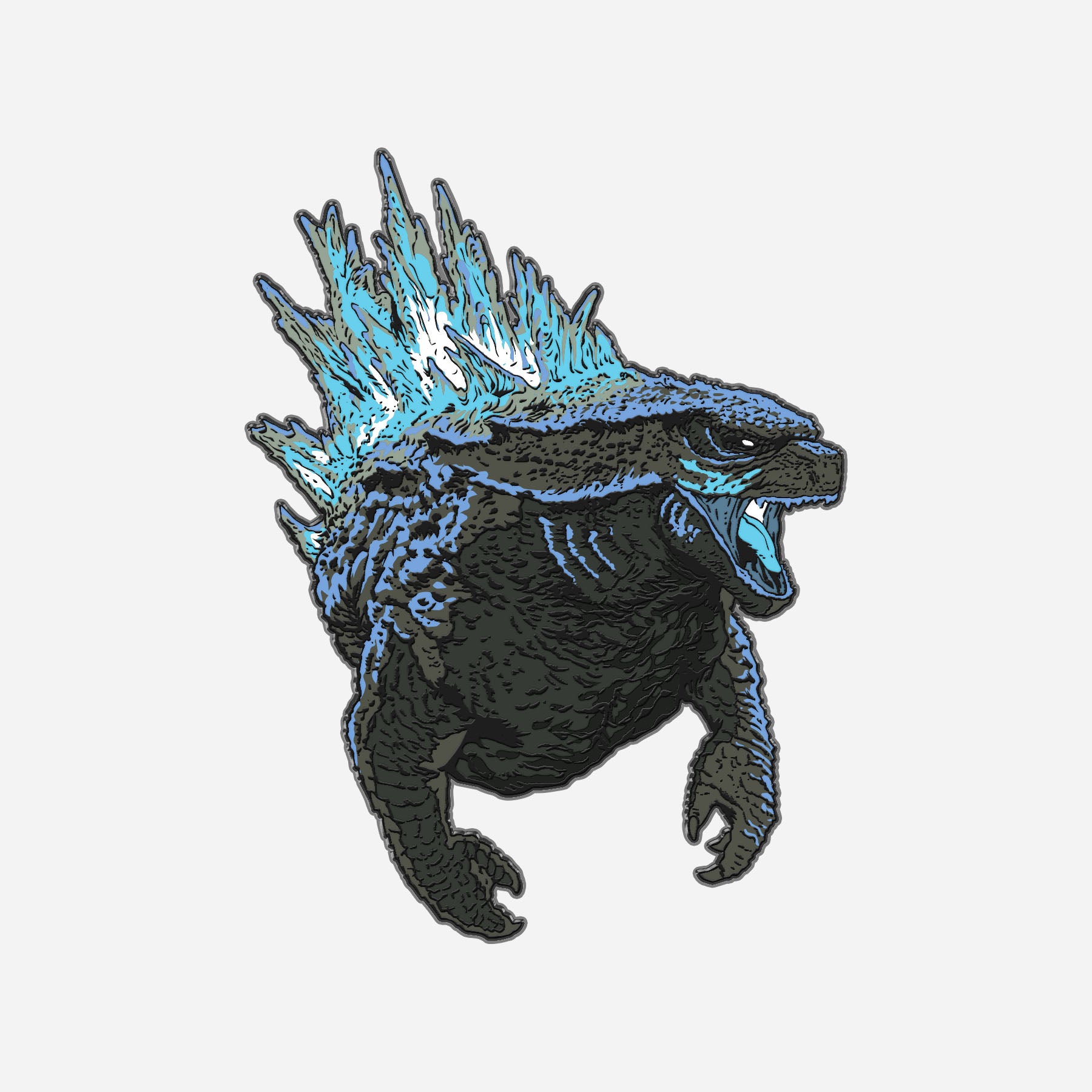 Supercharged Godzilla Luxury Enamel Pin – Lineage Studios
