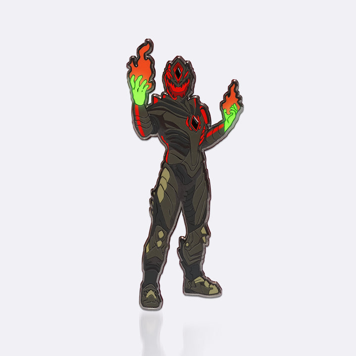 Dragon Prime Retro Figure Pin (Glow-in-the-Dark)