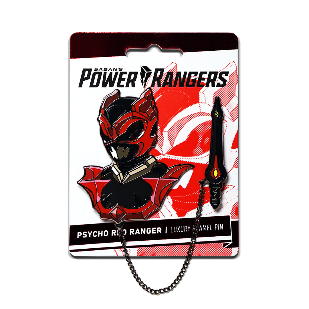 Psycho Red Ranger Luxury Enamel Pin Set