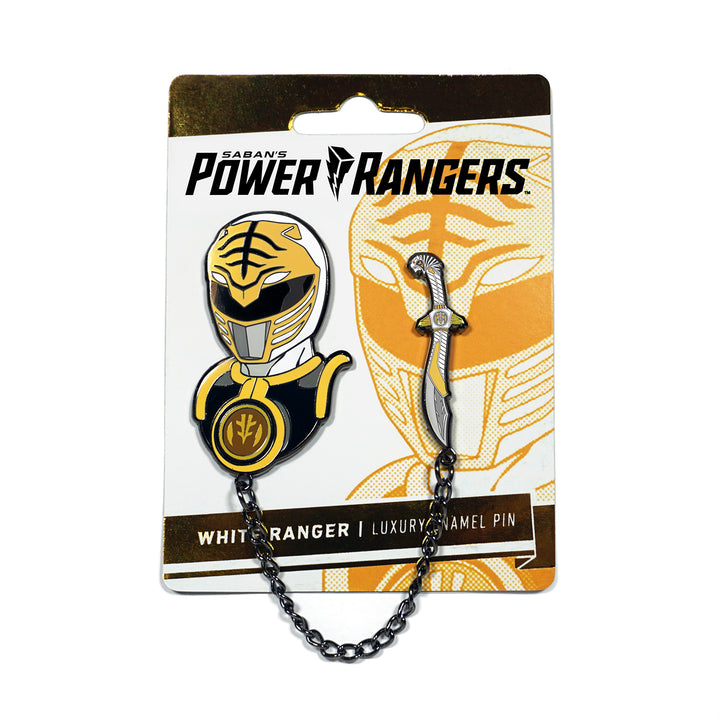 White Ranger Luxury Enamel Pin Set