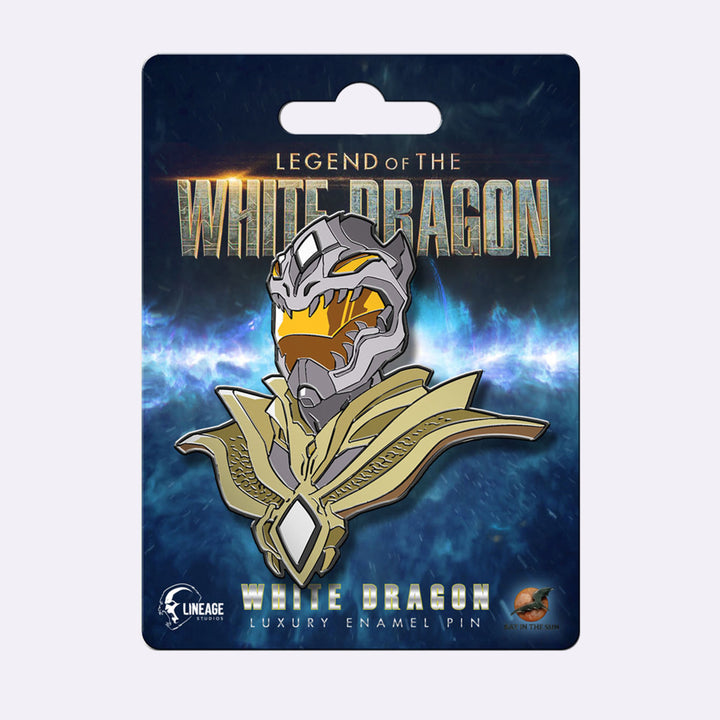 White Dragon Luxury Enamel Pin